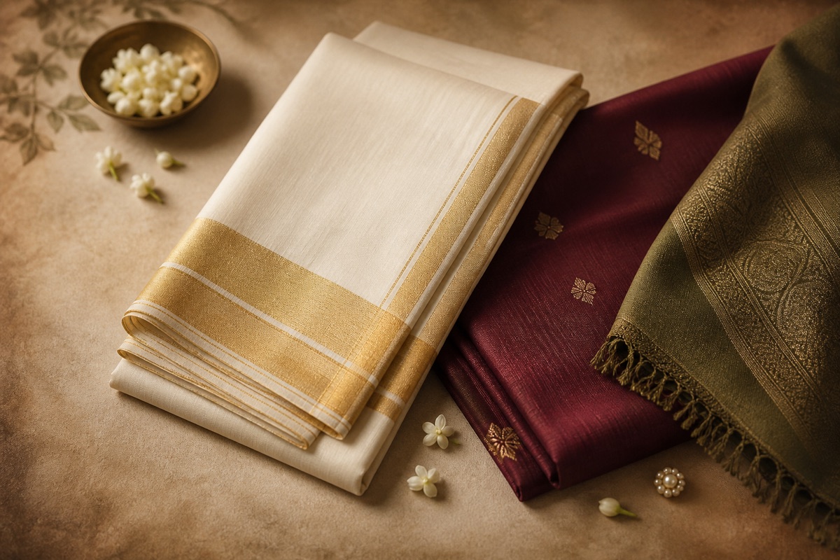 Ivory, antique gold, burgundy and olive fabric inspiration